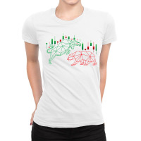 Trading Market Trader Investor Bull Bear T Shirt Ladies Fitted T-shirt | Artistshot