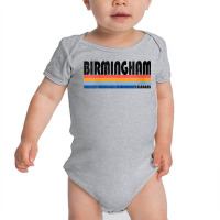 Womens Vintage 70s 80s Style Birmingham, Alabama V Neck T Shirt Baby Bodysuit | Artistshot