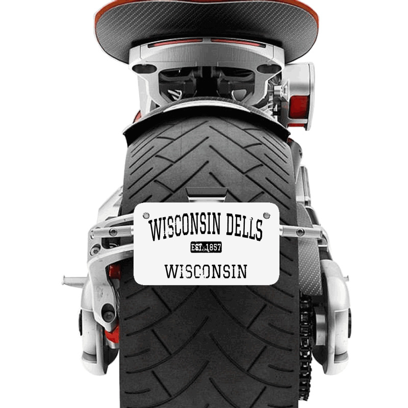 Wisconsin Dells Wisconsin Wi Vintage Motorcycle License Plate | Artistshot