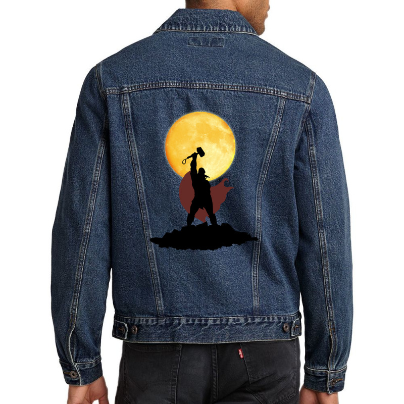 Thunder God Men Denim Jacket | Artistshot