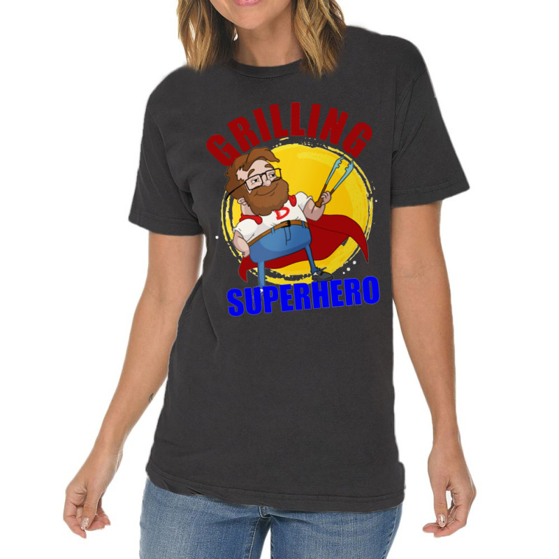 Grilling Superhero Vintage T-shirt | Artistshot