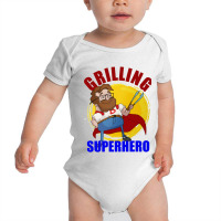 Grilling Superhero Baby Bodysuit | Artistshot