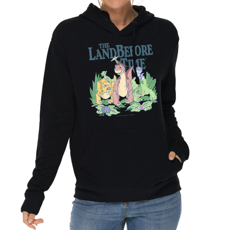 Land Before Time Pastel Dinosaur Friends T Shirt Lightweight Hoodie | Artistshot