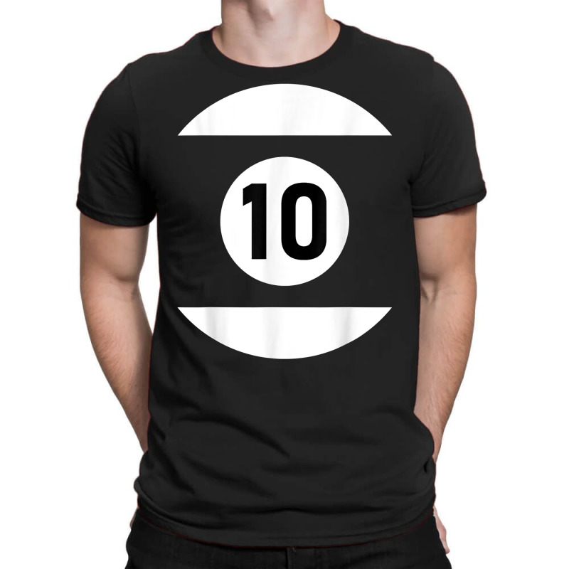 Pool Ball 10 Matching Billiards Gift Easy Halloween Costume T Shirt T-shirt | Artistshot