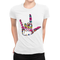 American Sign Language Gift Ladies Fitted T-shirt | Artistshot