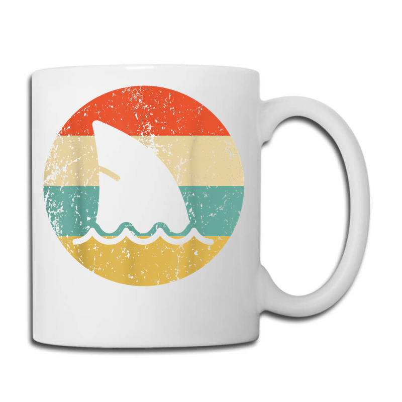 Shark Fin Retro Style Shark T Shirt Coffee Mug | Artistshot