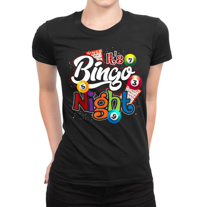 Bingo Night Gift Bingo Player Lottery Winner Gambling Bingo T Shirt Ladies Fitted T-Shirt by jacolepachew | Artistshot