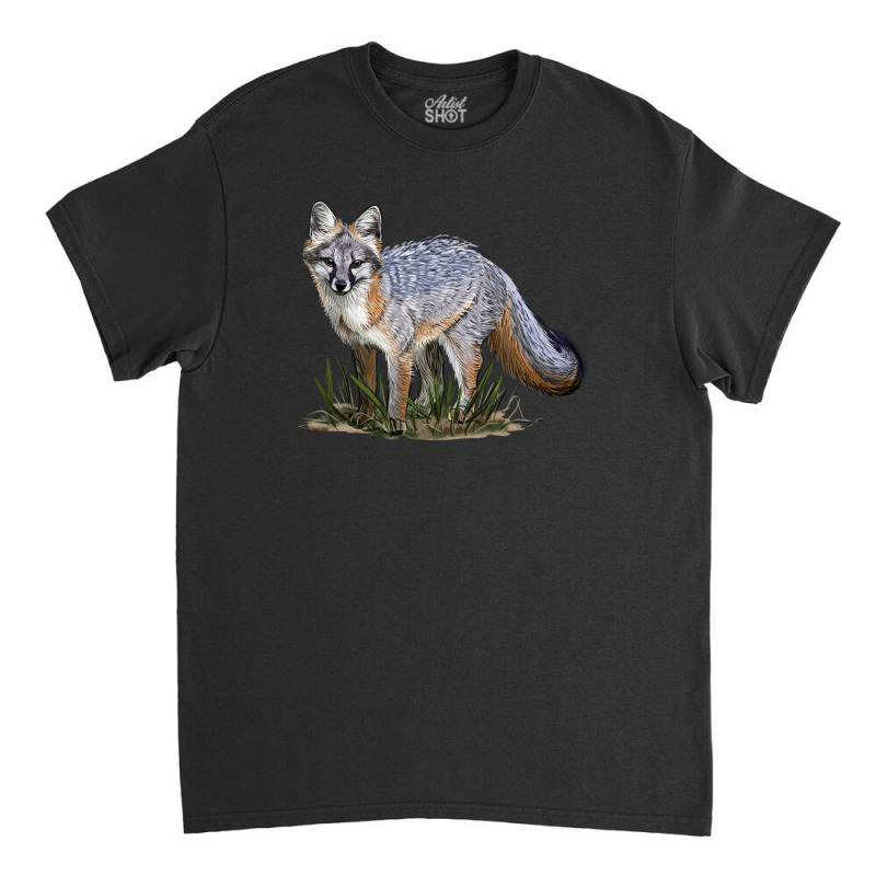 Gray Fox Classic T-shirt by LillyAllenDesigns | Artistshot