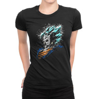 Goku Powder Ladies Fitted T-shirt | Artistshot