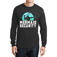 Mermaid Security Shirt Mens Boys Swimmer Dad Merdad Trident T Shirt Long Sleeve Shirts | Artistshot