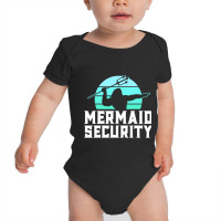 Mermaid Security Shirt Mens Boys Swimmer Dad Merdad Trident T Shirt Baby Bodysuit | Artistshot