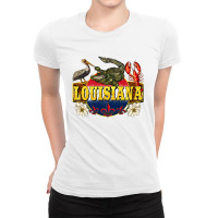 Louisiana State Ladies Fitted T-shirt | Artistshot