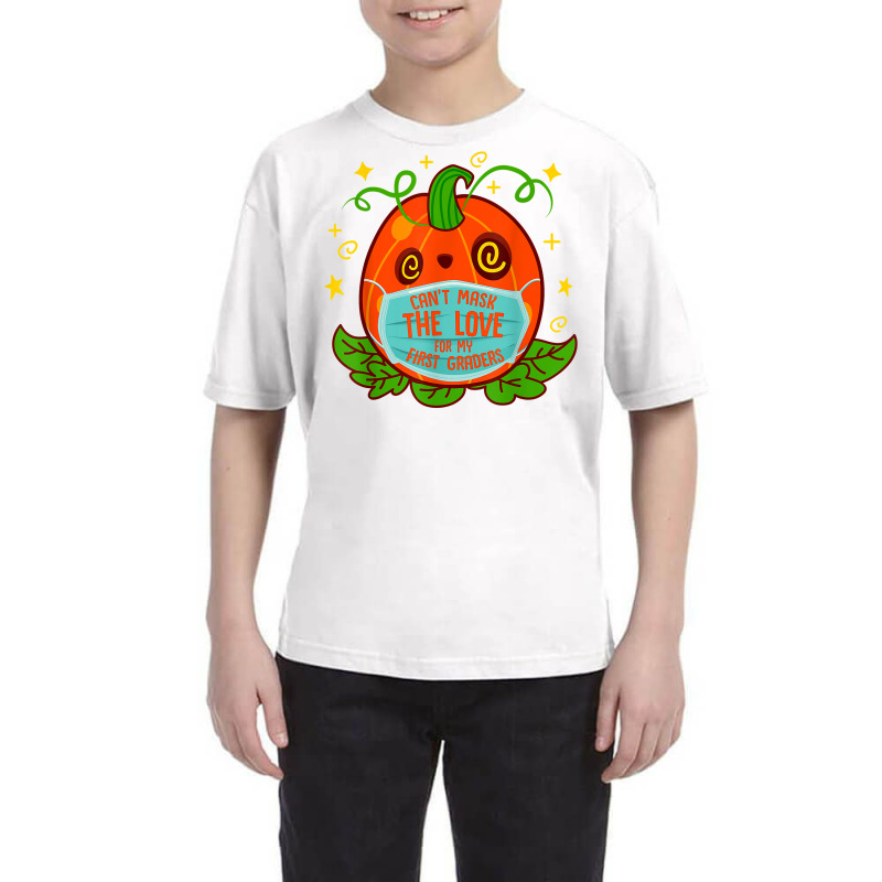 Can't Mask The Love For My 1st Grade Teacher Halloween Costu T Shirt Youth Tee | Artistshot