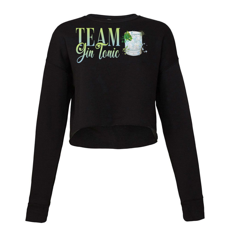 Hen Party Team Gin Tonic Cocktail For Bartender T Shirt Cropped Sweater by rierauigentrythe | Artistshot