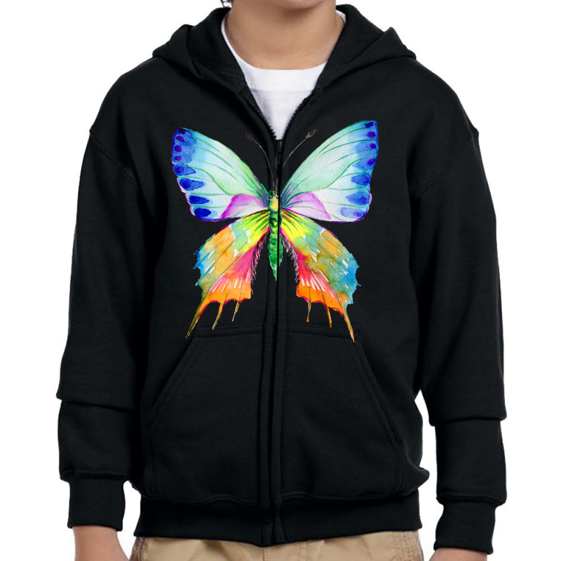 Butterflies Youth Zipper Hoodie | Artistshot