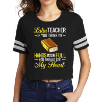 Latin Teacher Rome Language Lesson Student School T Shirt Scorecard Crop Tee | Artistshot