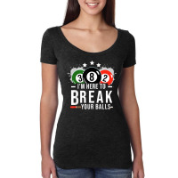 Pool Billiard Shirt   Billard Pool Break Balls Rack T Shirt T Shirt Women's Triblend Scoop T-shirt | Artistshot