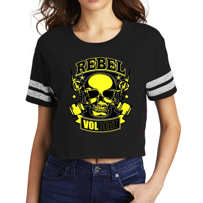 Volbeat Rebel Scorecard Crop Tee by Pistol X | Artistshot