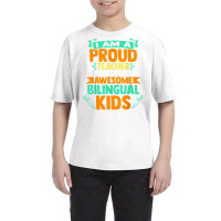 Proud School Teacher Bilingual Kids T Shirt Youth Tee | Artistshot