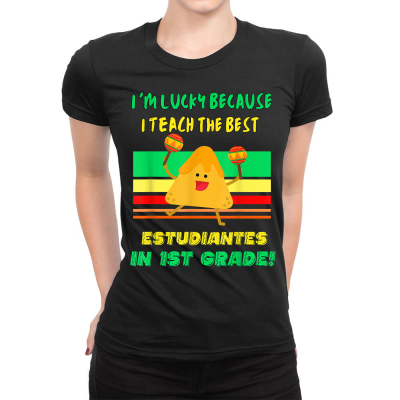 Spanish Teacher Teaching Future Bilinguals 1st Grade Teacher T Shirt Ladies Fitted T-Shirt by strnadoymoskwaoj | Artistshot