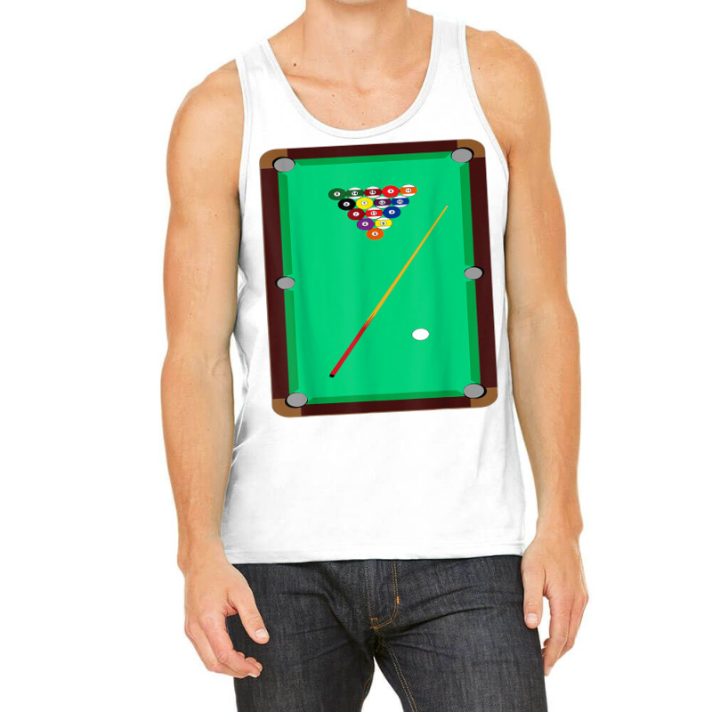 Pool Table T Shirt Billiards 8 Ball Cue Snooker Graphic Tee Tank Top | Artistshot