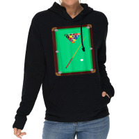 Pool Table T Shirt Billiards 8 Ball Cue Snooker Graphic Tee Lightweight Hoodie | Artistshot