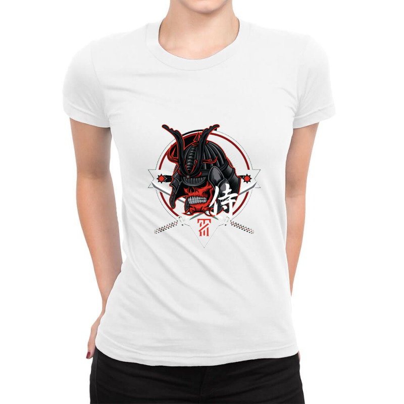 Samurai Ladies Fitted T-Shirt by creativelylily | Artistshot