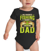 Fishing T  Shirt Fisherman Fathers Day Angling Fish Funny Dad Fishing Baby Bodysuit | Artistshot