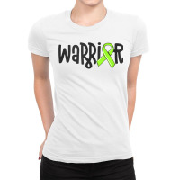 Warrior Lyme Disease Awareness Lime Green Ribbon Tick Tank Top Ladies Fitted T-shirt | Artistshot