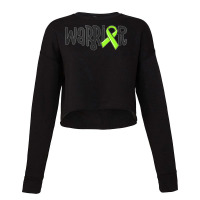 Warrior Lyme Disease Awareness Lime Green Ribbon Tick Tank Top Cropped Sweater | Artistshot