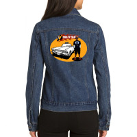 Crazy Taxi Car Movie Ladies Denim Jacket | Artistshot