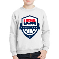 Basketball Usa Youth Sweatshirt | Artistshot