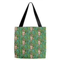 Big Palm Leaves Pattern Blue Color T  Shirt Wallaby Jungle Leaves Mons Tote Bags | Artistshot