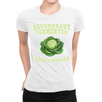 Fermenting Sauerkraut Fermented Sauerkraut Long Sleeve Ladies Fitted T-shirt | Artistshot