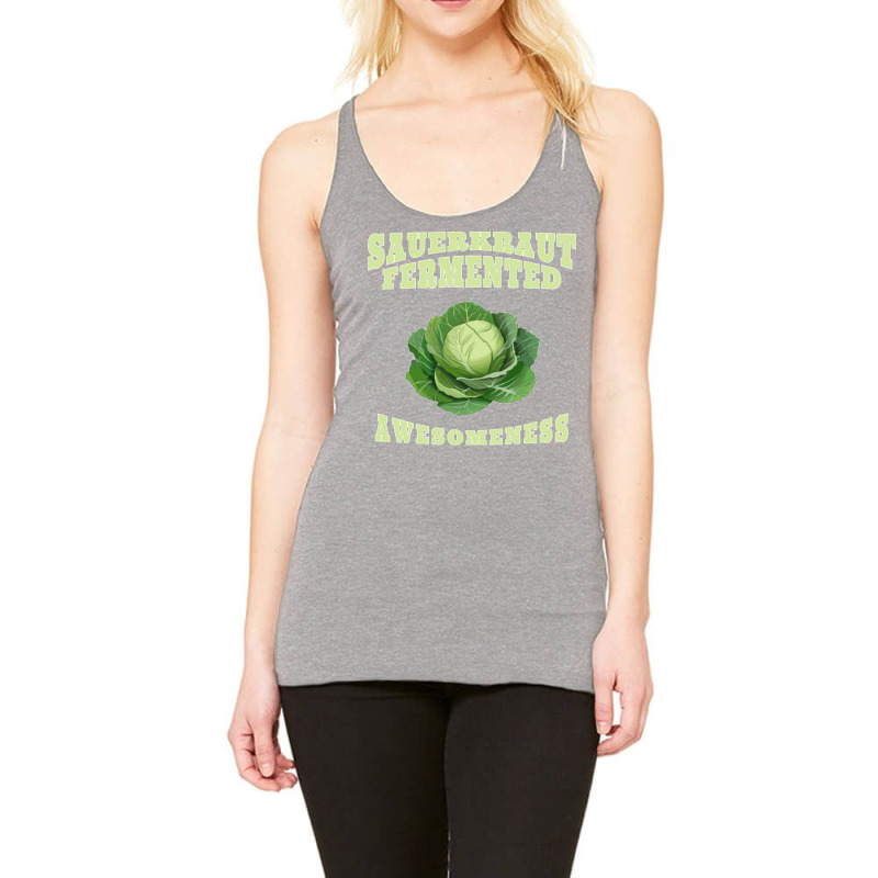 Fermenting Sauerkraut Fermented Sauerkraut Long Sleeve Racerback Tank by CharlesLCross | Artistshot