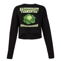 Fermenting Sauerkraut Fermented Sauerkraut Long Sleeve Cropped Sweater | Artistshot