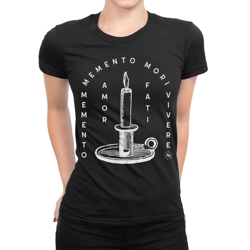 Memento Vivere Amor Fati Stoicism T Shirt Ladies Fitted T-Shirt by kadrienstang | Artistshot