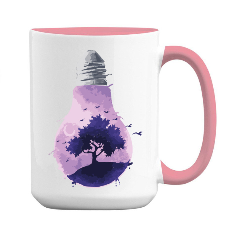 Bulb Of Light T  Shirt Bulb Of Light   Purple Nature T  Shirt 15 Oz Coffee Mug | Artistshot