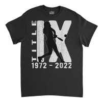 Title Ix 50th Anniversary Us Education Amendments Softball T Shirt Classic T-shirt | Artistshot