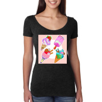 Ice Cream Day Women's Triblend Scoop T-shirt | Artistshot