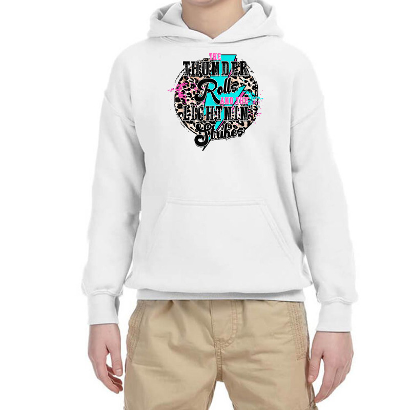 The Thunder Rolls And The Lightnin' Strikes Leopard T Shirt Youth Hoodie by aryanahjerich | Artistshot