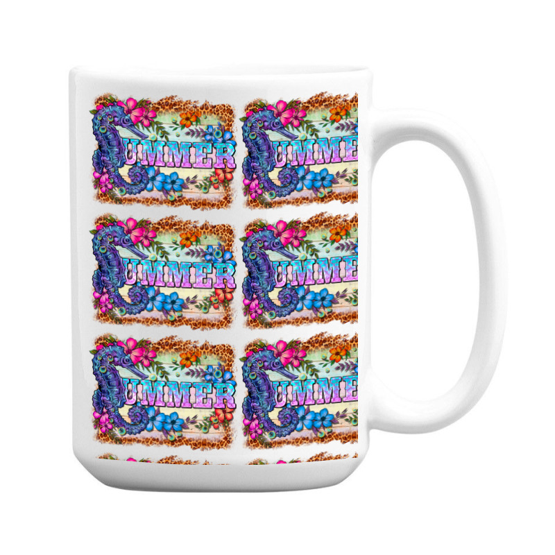 Seahorse Summer 15 Oz Coffee Mug | Artistshot