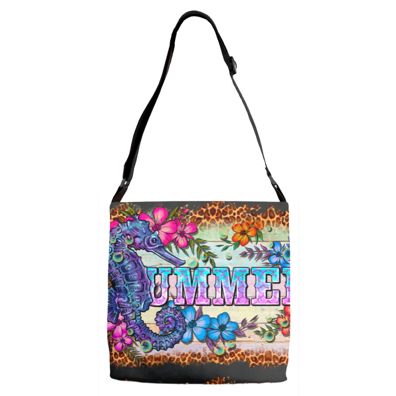 Seahorse Summer Adjustable Strap Totes | Artistshot