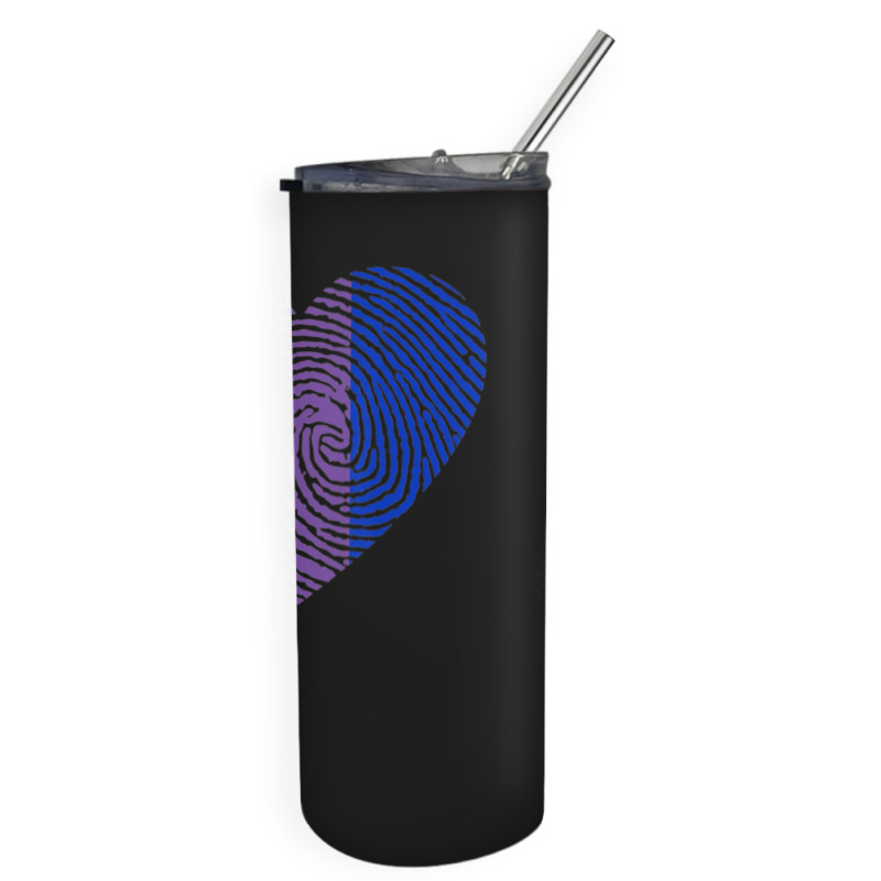 Bisexual Heart Fingerprint Bisexual Pride Month Lgbt Skinny Tumbler by MarkRodriguez | Artistshot