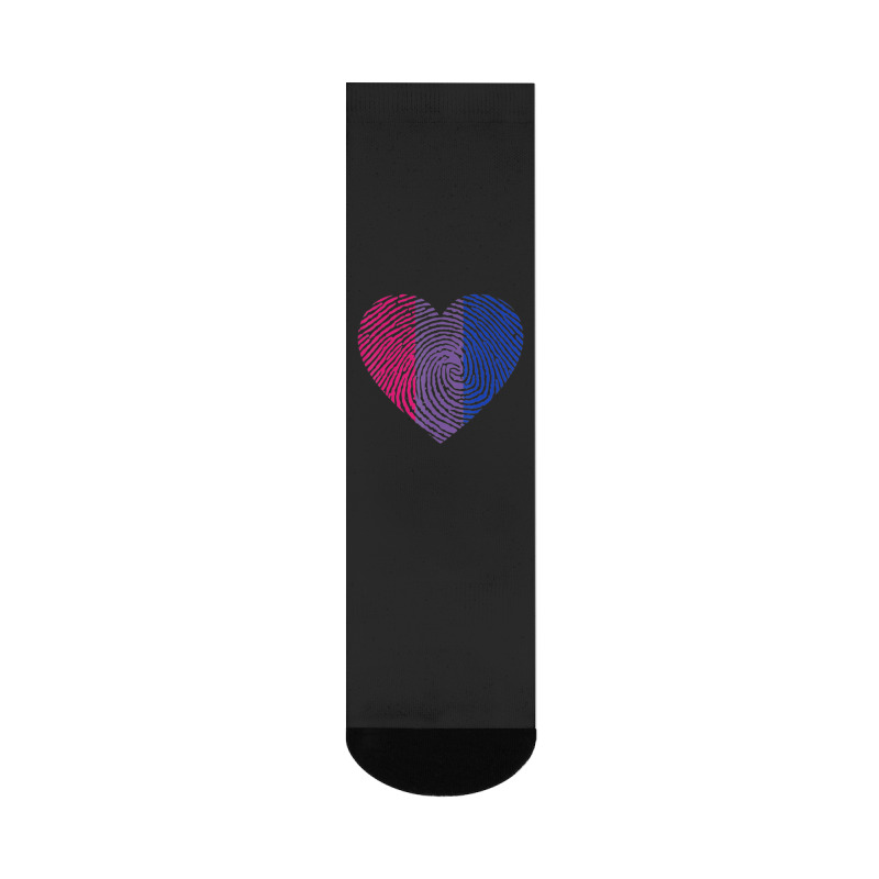 Bisexual Heart Fingerprint Bisexual Pride Month Lgbt Crew Socks by MarkRodriguez | Artistshot