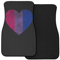 Bisexual Heart Fingerprint Bisexual Pride Month Lgbt Front Car Mat | Artistshot