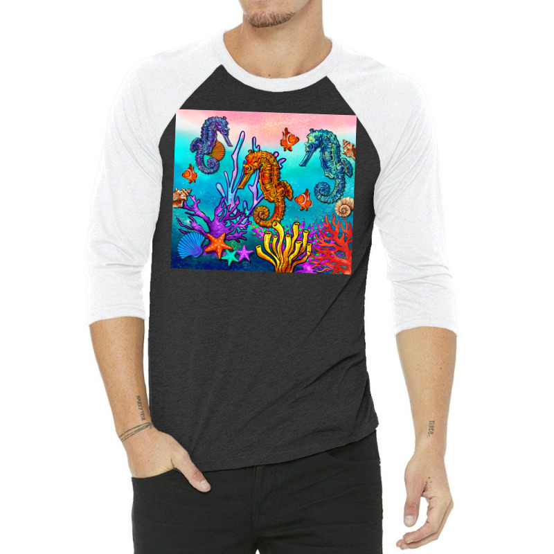 Seahorse Under The Sea Tumbler 3/4 Sleeve Shirt | Artistshot