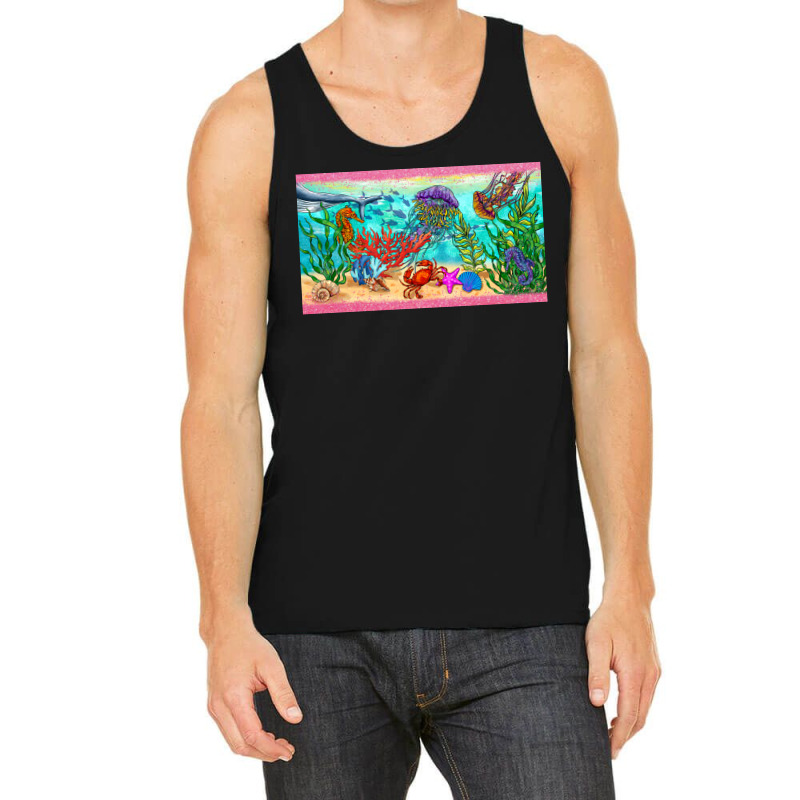 Under The Sea And Sea Creatures   Cup Tank Top | Artistshot