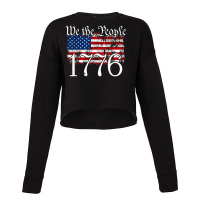 We The People 1776 U.s. Constitution Freedom American Flag Pullover Ho Cropped Sweater | Artistshot