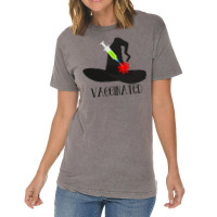 Vaccinated Witch Vintage T-shirt | Artistshot